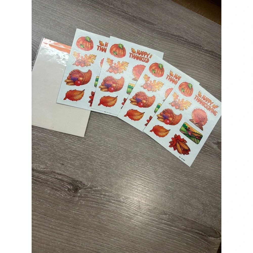 Vintage Paper Art Co 4 sheets Thanksgiving Stickers Collector Series Fall Season